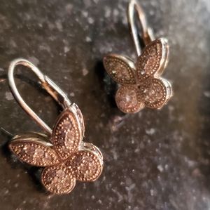 Butterfly Earrings Sterling Silver